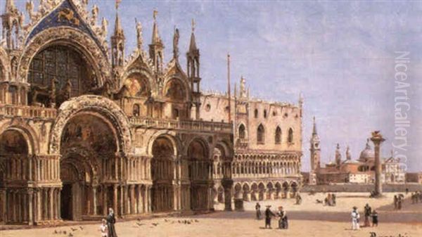 Marcuskirche Und Doger Palast In Venedig - view 1