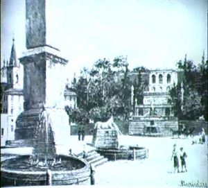 Passeggiata In Piazza Del Popolo by Antonietta Brandeis