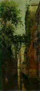 Kanal In Venedig by Antonietta Brandeis
