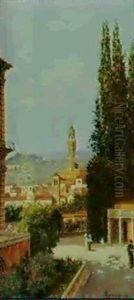 In The Boboli Gardens,florence by Antonietta Brandeis