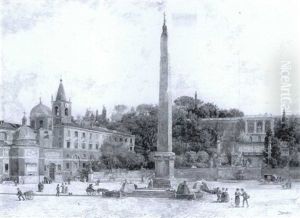 Piazza Del Popolo, Roma by Antonietta Brandeis