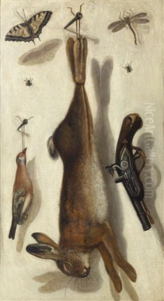Trompe L'oeil, With A Hare, Birds And Insects - view 1