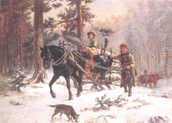 Timmerlass I Vinterskog - view 1