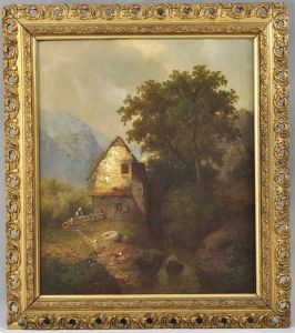 Alte Muhle Im Gebirgstal by Wilhelm Brandenburg