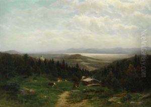 Blick Von Frasdorf Auf Den Chiemsee