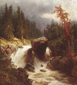 Wasserfall Auf Der Schwarzach Wasserfall Auf Der Schwarzach