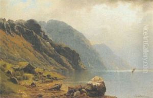Am Gebirgsee by Wilhelm Brandenburg