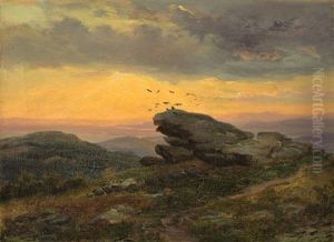 Harzlandschaft by Hans Heinrich Juergen Brandes