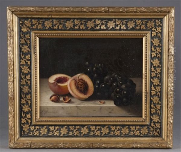 Still Life With Peaches And Grapes - view 1