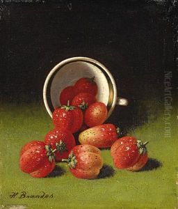 Eine Tasse Mit Erdbeeren
