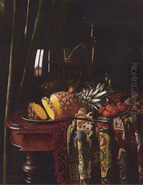 Still Life With Pineapple And Strawberries - view 1
