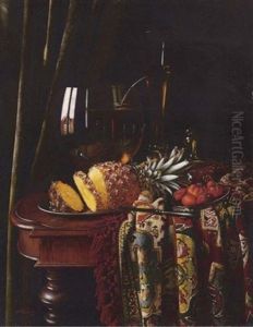 Still Life With Pineapple And Strawberries