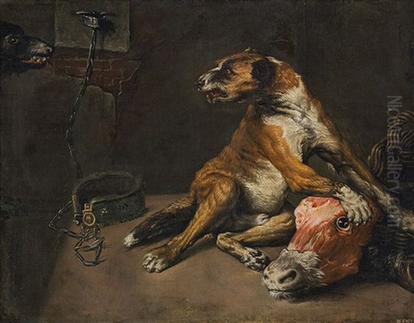 Dogs With Their Prey - view 1