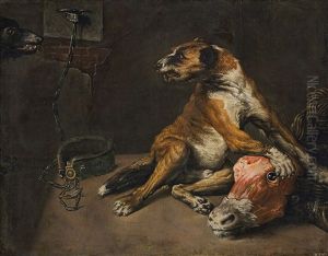 Dogs With Their Prey by Domenico Brandi