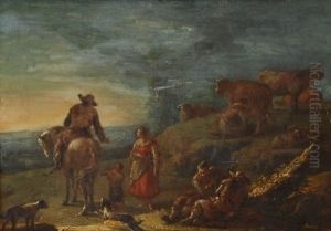 Serie De Six Scenes Pastorales (6 Works) by Domenico Brandi