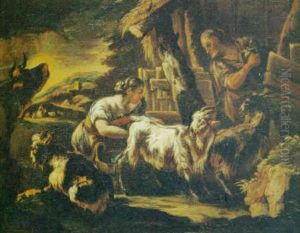 Pastoras Ordenando Una Cabra Pastoras Ordenando Una Cabra