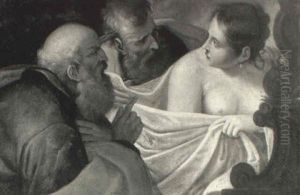 Susannah And The Elders by Giacinto Brandi