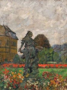 Im Park Von Veitshochheim by August Von Brandis