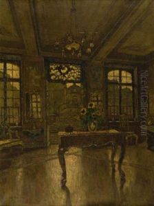 Gartensaal Des Couven-hauses In Aachen by August Von Brandis