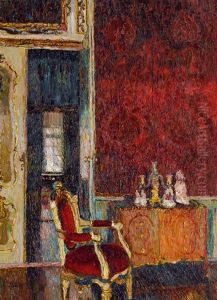 The Red Salon by August Von Brandis