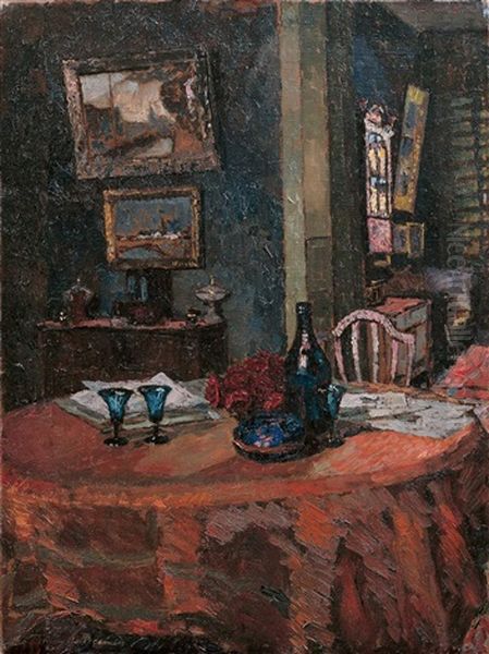 Interieur Mit Grossem Tisch - view 1