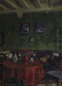 Im Grunen Salon by August Von Brandis