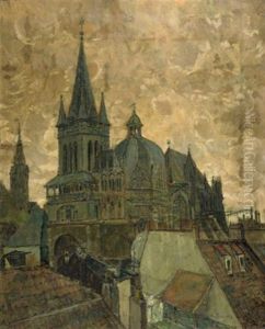 Blick Auf Den Aachener Dom