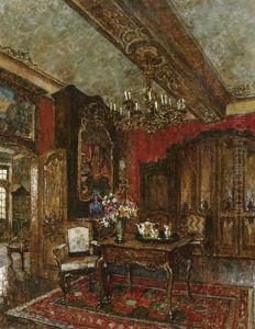 Interieur: Blick In Das Burtscheider Zimmer Des Couven-museums In Aachen