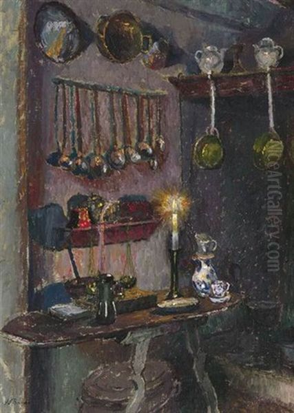 Nachtliches Kucheninterieur - view 1