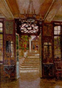 La Cour Interieure by August Von Brandis