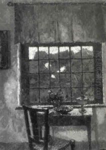 Tisch Und Stuhl Am Fenster
