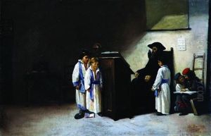 Torah Lesson by Jacques Emile Edouard Brandon