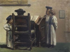 Die Talmudstunde by Jacques Emile Edouard Brandon