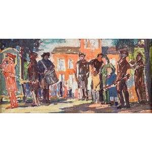 Declarative Power (sketch For The Mural) by George Kennedy Brandriff