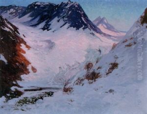 Fjallandskap I Sol by Carl Brandt