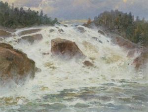 Landskap Med Fors by Carl Brandt