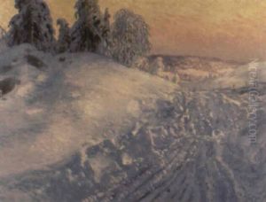 Solig Vinterdag by Carl Brandt
