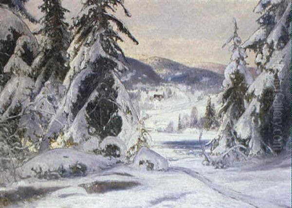 Fjallutsikt Med Snotyngda Granar - view 1