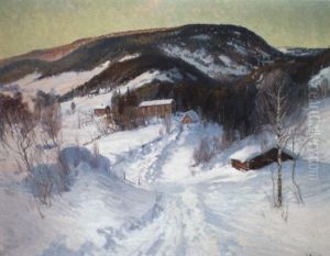 Norrl,ndskt Landskap Med G+rd by Carl Brandt