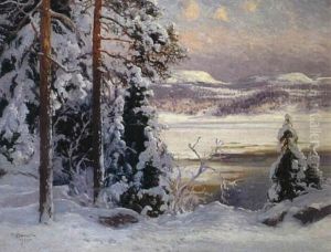 Solig Marsdag I Fjallen by Carl Brandt