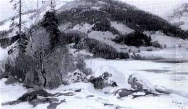 Traddunge I Vinterlandskap - view 1