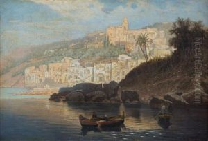 Ville Sur La Cote Italienne by Fritz Brandt