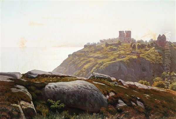 Landscape With The Ruins Of Hammershus In The Background - view 1