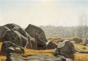 View From The Rocks At Ro Plantation, Bornholm by Johannes Herman Brandt