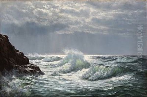 Breakers At Bornholm Island - view 1