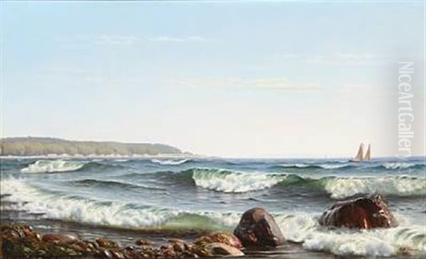 Formiddag Ved Stranden. Motiv Fra Ostkysten. Falster - view 1