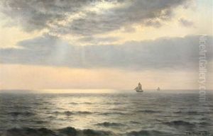 Segelschiffe Auf Offener See by Johannes Herman Brandt