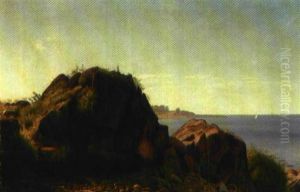 Kystparti Fra Bornholm by Johannes Herman Brandt