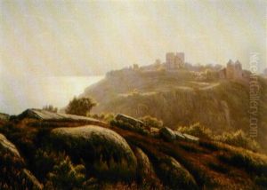 Parti Fra Bornholm Med Udsigt Mod Hammershus
