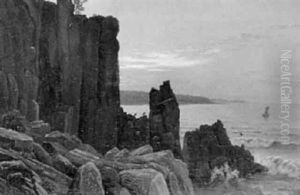 Aftenstemning Ved Helligdomsklipperne, Bornholm